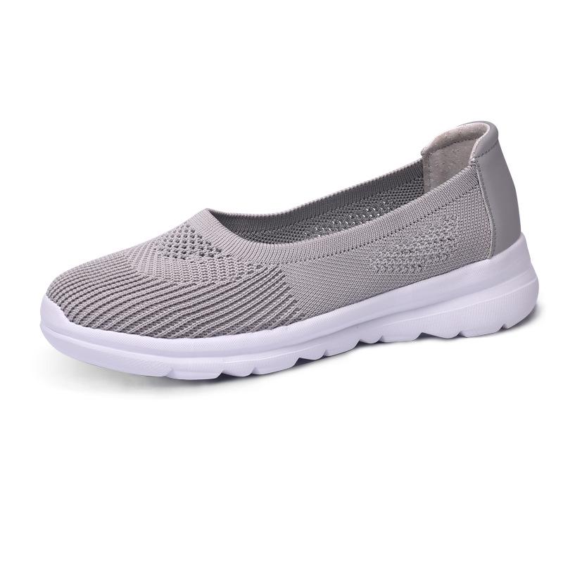 2025 весна и осень кроссовки для мам повседневная обувь, дышащие сетчатые кроссовки для бега, легкие кроссовки для ходьбы, ленивые кроссовки с одной педалью