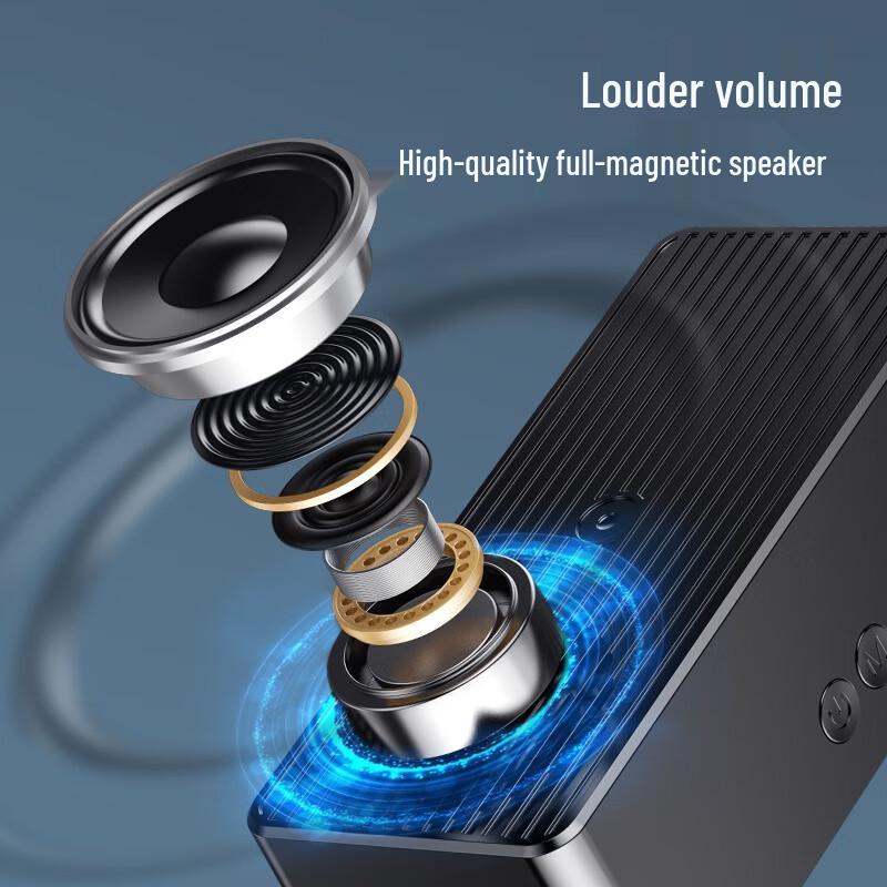 aigo T28 Portable Bluetooth Speaker with Smart Clock & Payment Broadcast