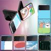 Милый Чехол BuBu DuDu для Samsung Z Flip7 6 Galaxy Чехол Ударопрочный Z Flip5 Z Flip3 4 5G Жесткая Крышка Телефон TPU PC Жесткий Funda