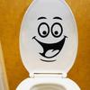Long Lasting Toilet Sticker Waterproof Useful Smile Face Pattern Wall Window Decal DIY Home Decor