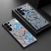 Магнитный Чехол Для Телефона Для Samsung Galaxy S25 Edge S24 S23 Ultra S22 Plus S21 S20 S24 FE Для Magsafe Морские Черепахи Киты Матовый Чехол