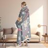 Christmas Festival Wearable Hooded Flannel Blanket Shawl