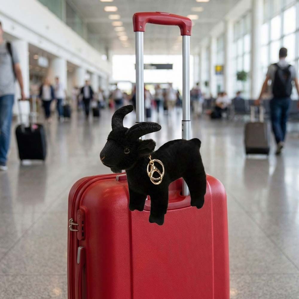 Simulation White Lifelike Goat Pendant Cute Mini Goat Plush Doll  Bags Decor