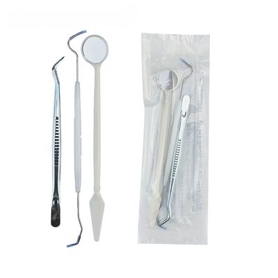 3 шт./набор стоматологических инструментов из нержавеющей стали, набор стоматолога, зеркало для полости рта, зонд, крючок, пинцет, набор для ухода за полостью рта стоматолога