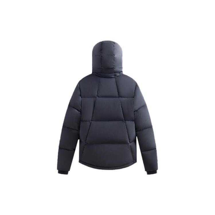 Kith Wrinkle Nylon Midi Puffer Torpedo Unisex Outerwear Blue KHM010393-402