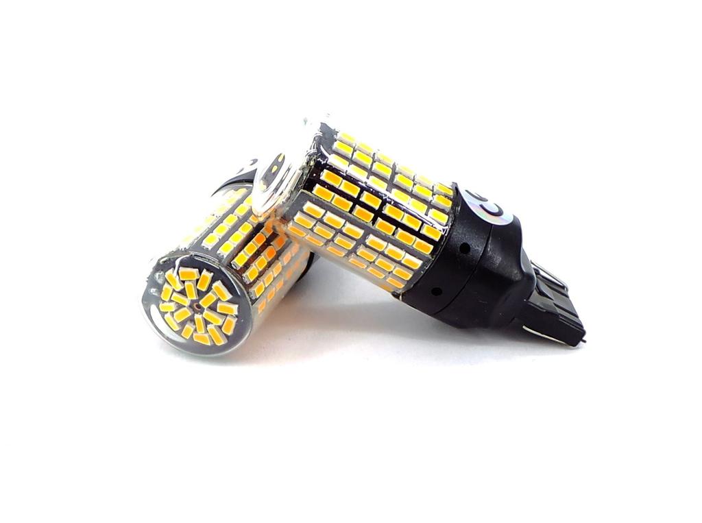 W21W LED Bulbs 2x 7440 12-24V CANBUS Orange PREMIUM Off-Road