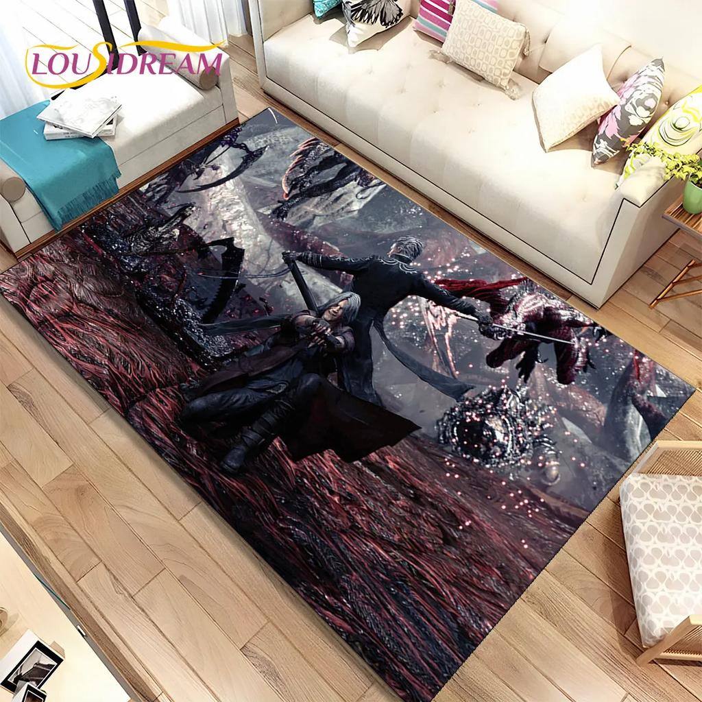 3D HD D-Devil May Cry DMC Game Gamer Коврик, Коврик для дома Гостиная Спальня Диван Коврик Декор, детский нескользящий напольный коврик