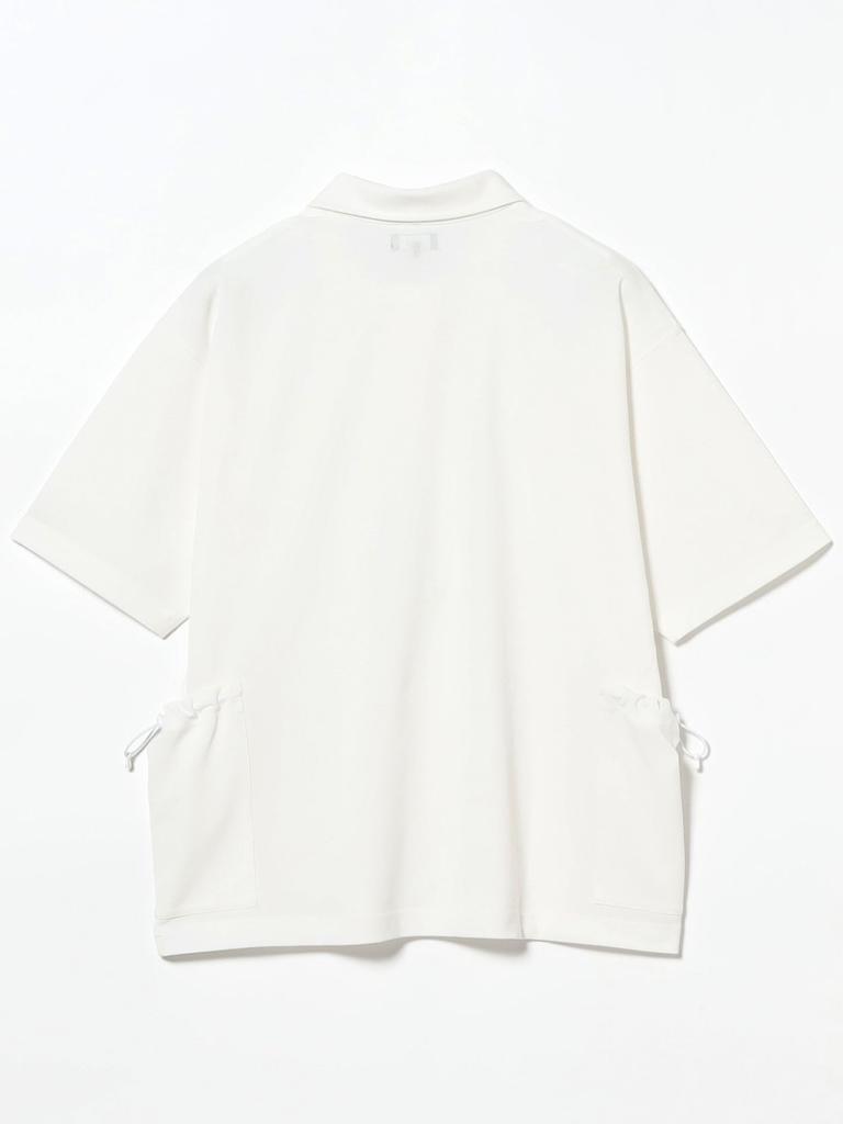 Мужская футболка-поло Beams с коротким рукавом и боковым карманом, черная, размер S