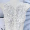 1Pair Beaded Sequined Dress Accessories Wedding Dress Clothing Chest Flower Handmade Flower Patch