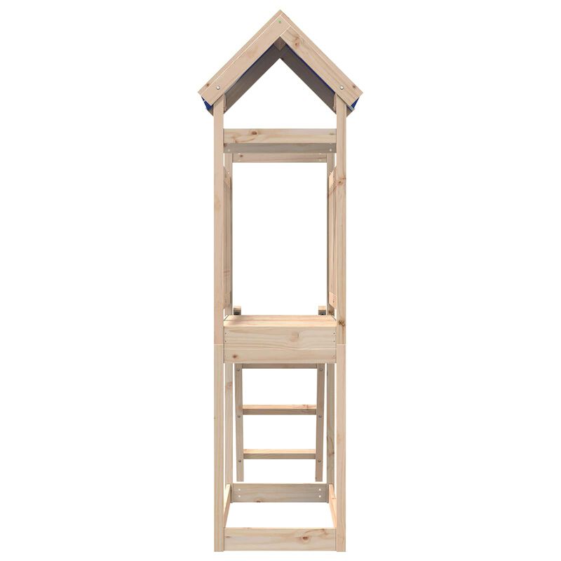 vidaXL Tour de jeu Marron 52,5 x 110,5 x 215 cm Pin massif