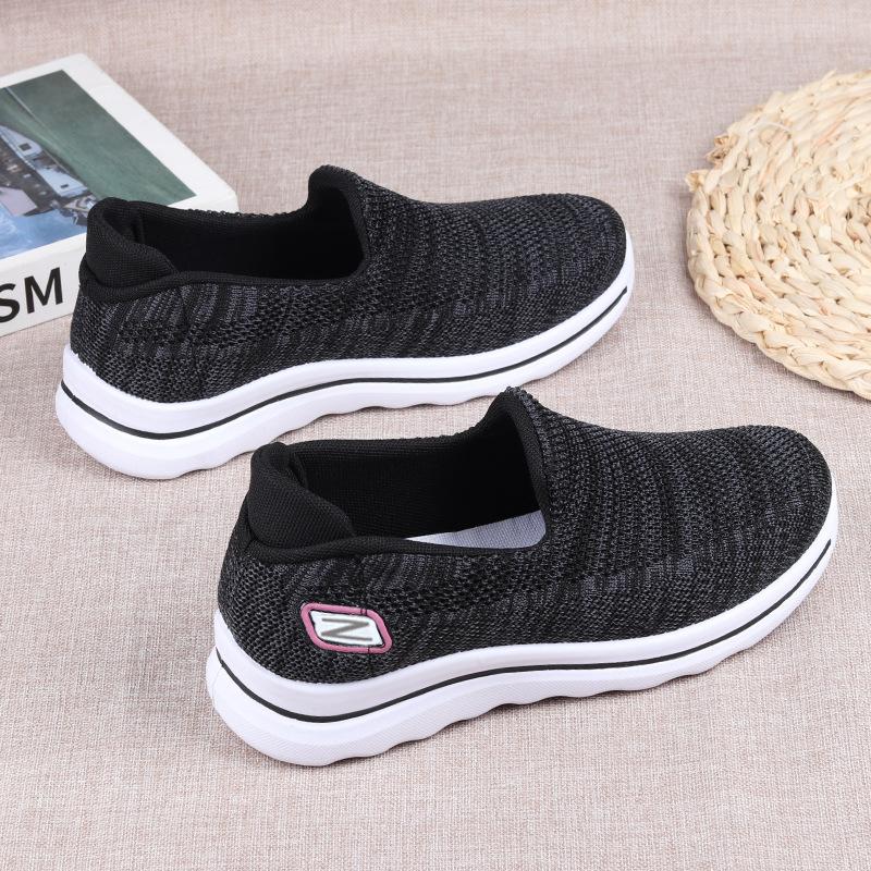 Shoes for Women 2023 New One Step Lazy Shoes, Casual Versatile Mom's Web Shoes, Soft Sole Women's Sports Shoes, Breathable