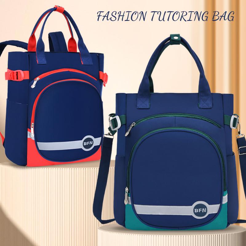 Teacher Recommend Multi Functional Tutoring Bag Unisex Primary Secondary School Students Backpack High Capacity Kid's Study Bag Crossbody Shoulder Bag