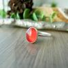 Carnelian Ring 925 Silver Jewelry, Gift For Her Handmade Ring Bezel Ring Women Jewelry Statement Ring Christmas Anniversary Gift