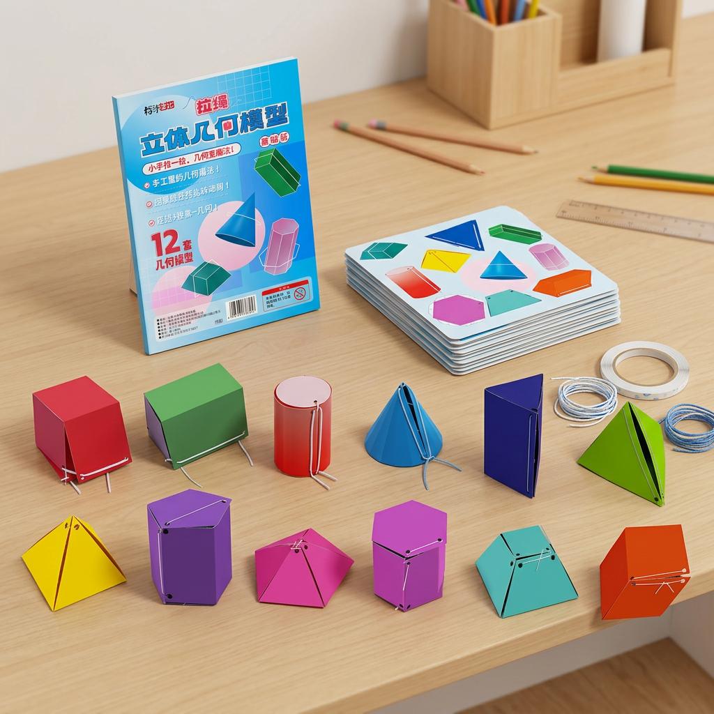 DIY Geometry Model Math Teaching Tool For Kids Spatial Thinking Training Educational Kit