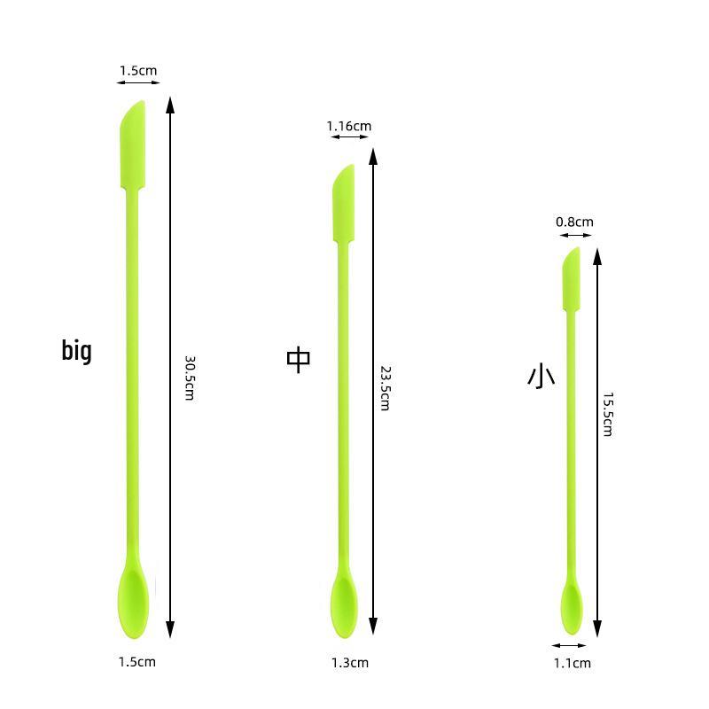 Набор из 3 силиконовых двухсторонних мини-лопаток: Косметические инструменты для копания и лопатка для соуса