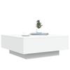 VidaXL Table basse blanc 80x80x31 cm bois d'ingénierie 836581