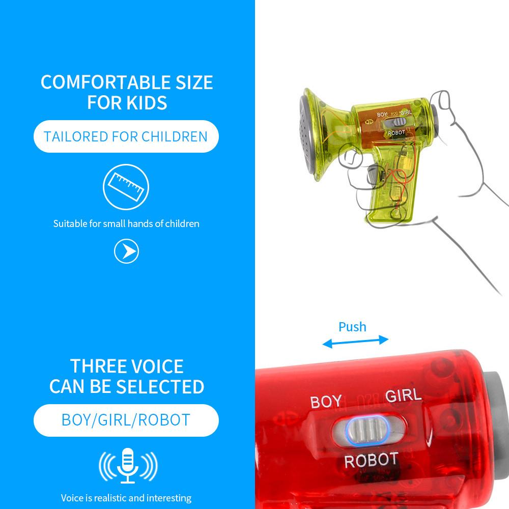 3 Different Voices Funny Multi Voice Changer Amplifier Fun Toy Speaker Kids Gift