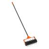 VEVOR Rolling Lawn Aerator, 15 in Manual Push Aerator Roller with 42 Spikes & 60 in Long Handle, Fillable Drum for Added Weight