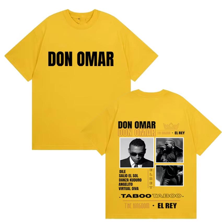 Summer Unisex Vintage Top Rapper Don Omar New Album 2026 Graphics T-shirts Men Women Fans Music T-shirt Teenagers O-Neck Short Sleeve
