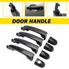 4X Задняя Передняя L+R Боковая Наружная Дверная Ручка для 2005-2010 Kia Sportage Черный EXV