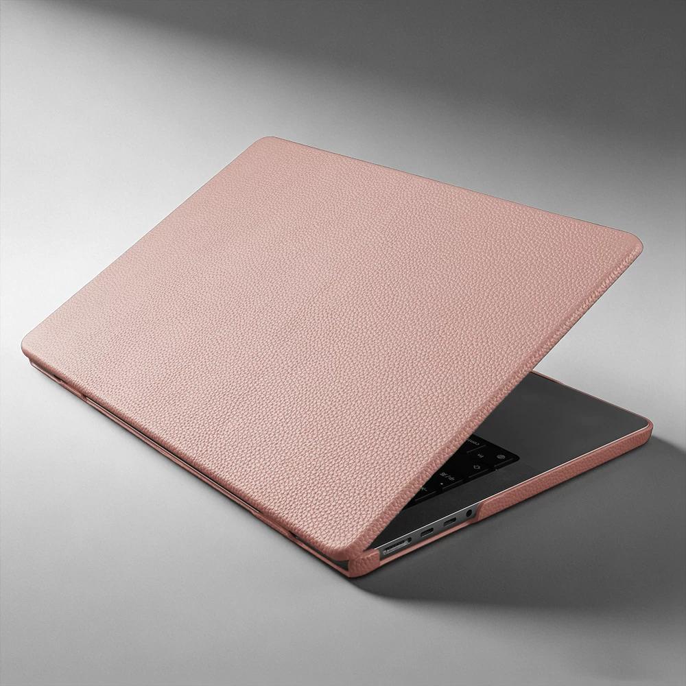 Чехол из натуральной кожи для MacBook Pro 14 16 дюймов 2026 M5 M4 Air 13.6 15.3 дюйма M3 M2 Бизнес Тонкий Роскошный Ударопрочный Защитный Чехол