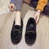 Internet Celebrity Winter Doudou Shoes Plush Shoes Women's Korean Version Flat-bottomed Warm Cotton Shoes Non-slip Mother Shoes
