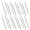 20pcs Nail Drill Bits Nail Stainless Steel Drill Bits Professional Nail Grinding Head for Electric G