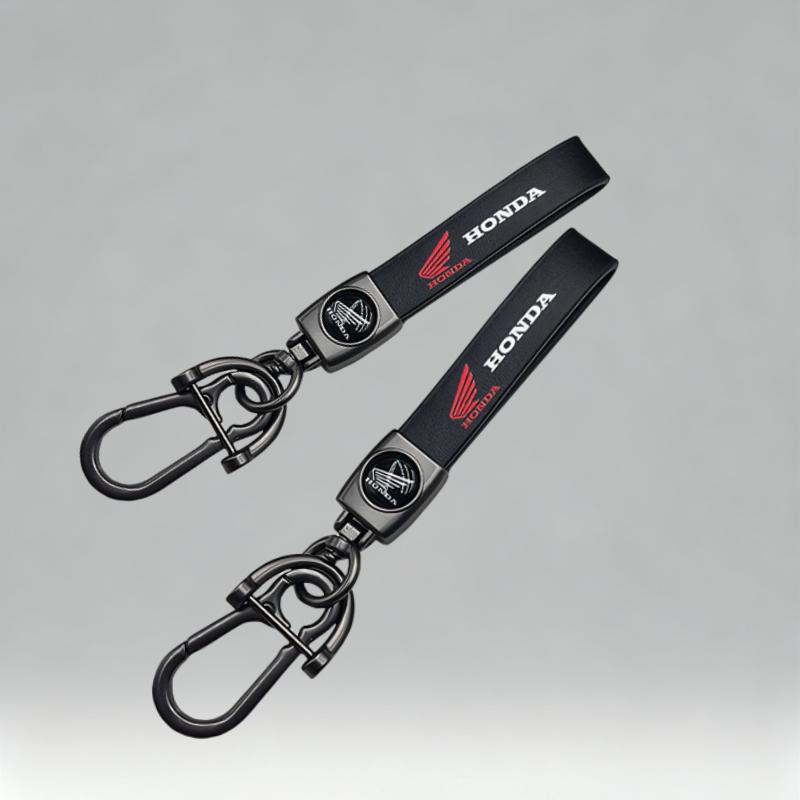 QEJMX1 New Honda Motorcycle Leather Keychain Key Ring For HONDA Hornet CBR CB Shadow PCX VFR XADV Forza Monkey HONDA Accessories