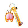 Pig Whimsical Butt Pvc Keychain Perfect For Travel Souvenirs And Gifts Celebratory