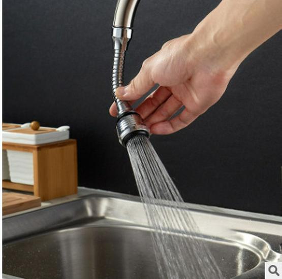 Universal Splash-Proof Kitchen Faucet Head with Shower Filter