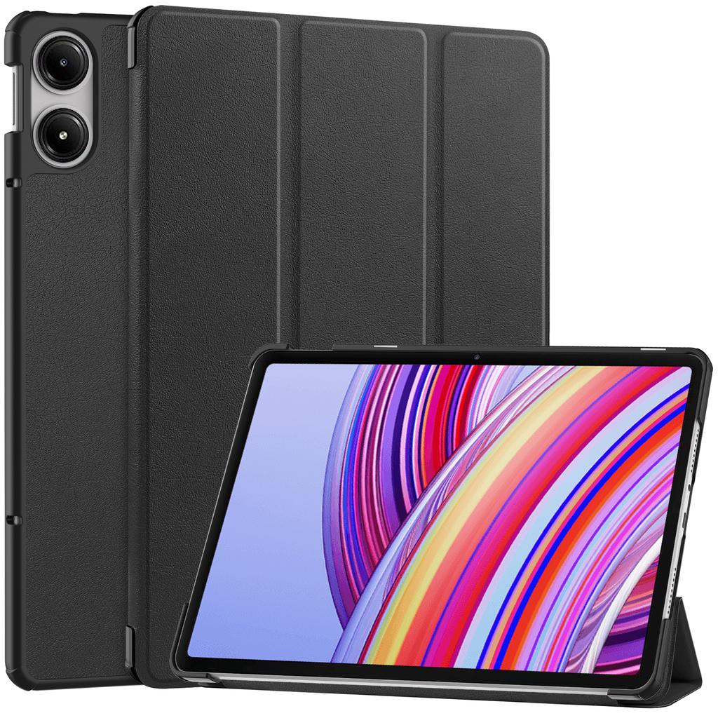Чехол для планшета для Xiaomi Redmi Pad Pro/Redmi Pad Pro 5G/Poco Pad, кожаный чехол-подставка с тройным складыванием