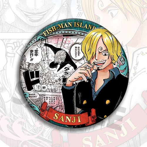 One Piece Anime Badge Sanji Character Replica Pin Brooch Pendant Shiny Film Button Merchandise Goods Collection Accessories For