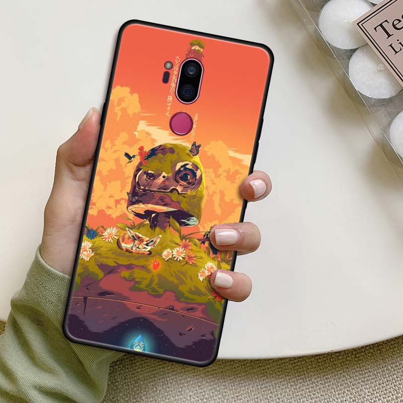 Чехол аниме Studio Ghibli Тоторо для LG K40 K40s K41s K50 K51s K61 G7 G8 ThinQ Q51 Q61 Q60 Q70, черный силиконовый чехол для телефона
