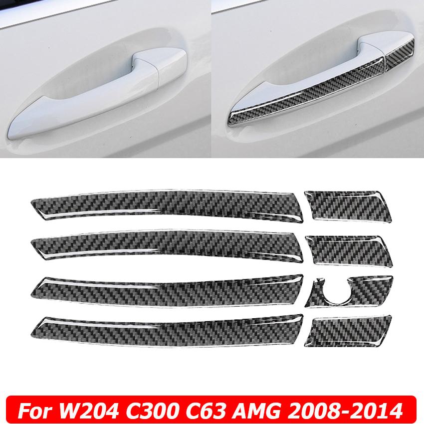 W204 внешняя дверная ручка, накладка, наклейка, панель для автомобиля Mercedes Benz C-Class C200 C300 C350 C63 AMG 2008-2014