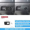 For Hyundai Sonata 9 2015 2016 2017 Glove Box Handle Real Carbon Fiber Sticker Car Interior Accessories