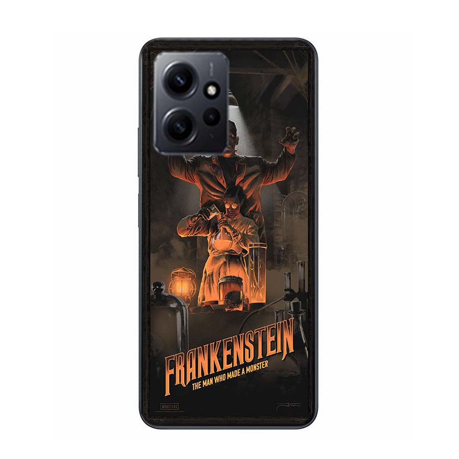Horror F-Frankenstein Phone Case For Redmi Note 14 15 Pro 5G 13 12 Pro Plus 11 11T 11E 11S 10 Pro 10S 9 9S Cover Cell Clear TPU