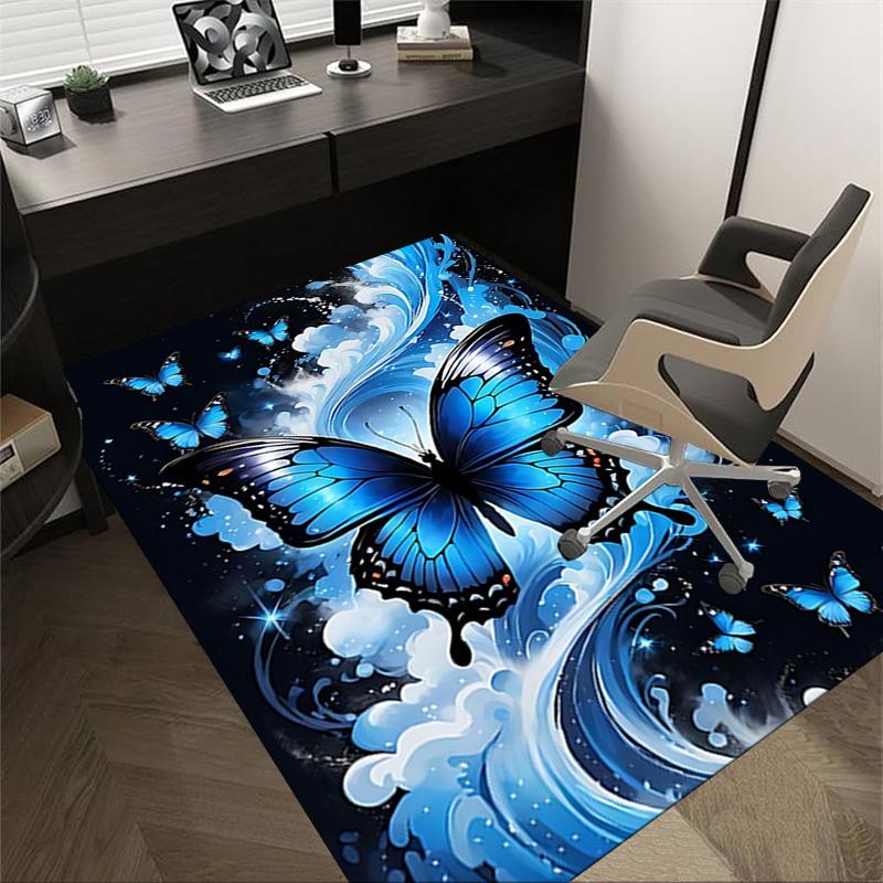 1PC Butterfly Clouds Extra Large Non Slip Floor carpet, Office, family, bedroom, Studio Large Area Rug Indoor Rugs