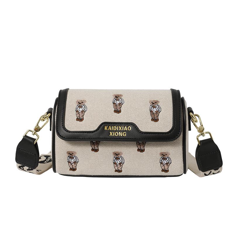 Katy Bear Women's Embroidered Small Crossbody Bag