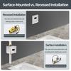 HLK DC Induction Brass Solenoid Valve Automatic Touchless Sensor for Hotel Toilet Flush Valve Water Saving Modern Design