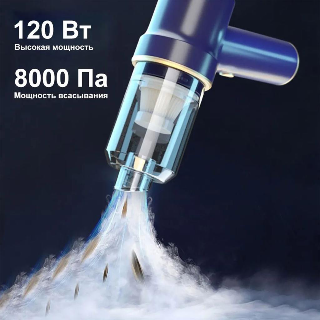 Беспроводной автомобильный пылесос, ручной домашний пылесос, три в одном, большая мощность всасывания, портативный очиститель для волос для домашних животных