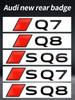 Подходит для SQ8 SQ7 SQ6 A3 A5 S5 S3 S6 RSQ8 etron sportback модификация логотипа буквенно-цифровая декоративная наклейка задний значок
