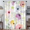 Curtains for Living Room Curtain for Room 2 Panel Beauty Flowers Home Interior Curtains Shades Partition Halloween Decoration