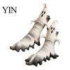 Stretchy Daily Wear Socks 3D Halloween Novelty for Women Men, Pumpkin/Owl/Black Cat/Ghost/Owl/Dragon Crew Theme Party Dress Up Supplies Cosplay Party,
