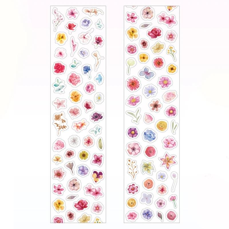 4Style 1Roll/pack Акварельная цветочная высеченная лента для слива отходов для украшения конверта чехла для телефона своими руками