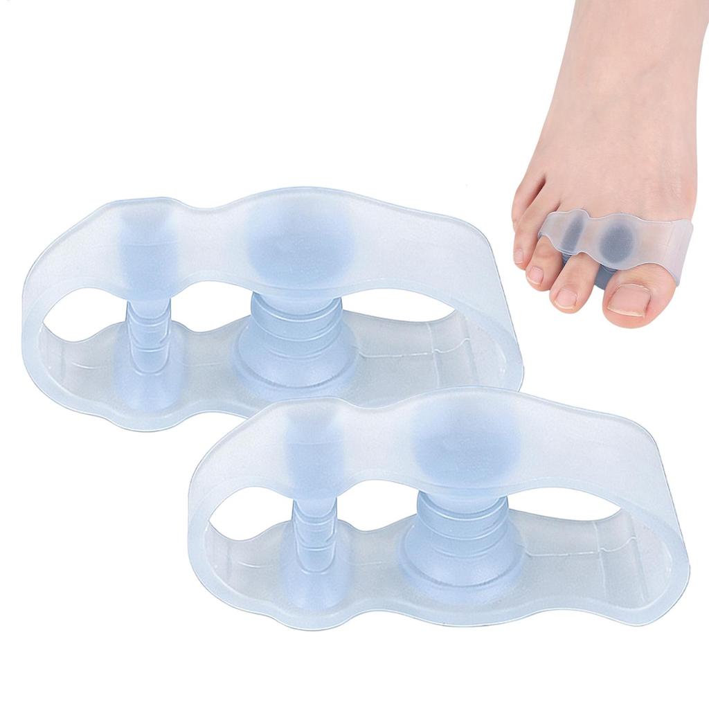 1 пара силиконовых разделителей пальцев ног Корректор косточки на ноге Распорки для пальцев ног Для коррекции косточек Выпрямитель для пальцев ног Растяжитель для пальцев ног Гелевые разделители пальцев ног
