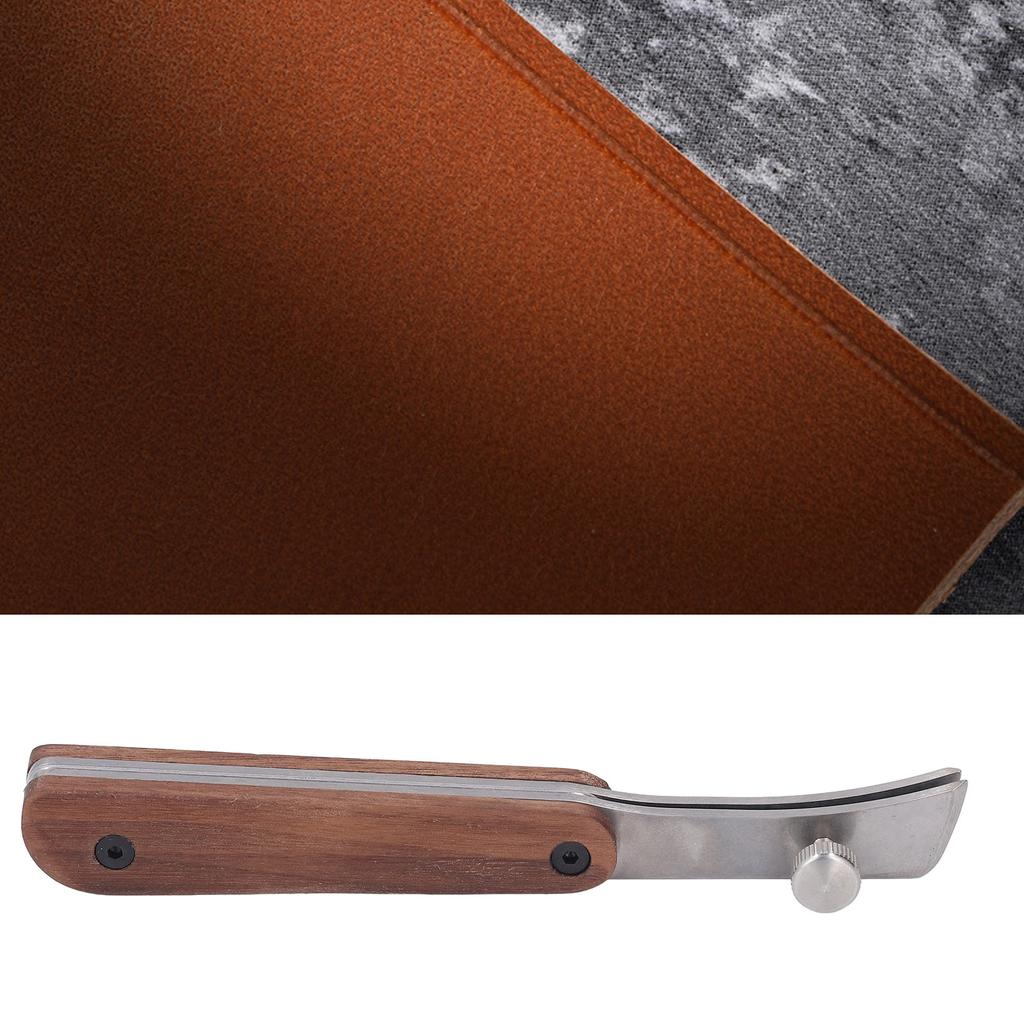 Инструмент для биговки краев кожи, головка из нержавеющей стали 304, деревянная ручка, инструмент для биговки кожи, изделия ручной работы Maki