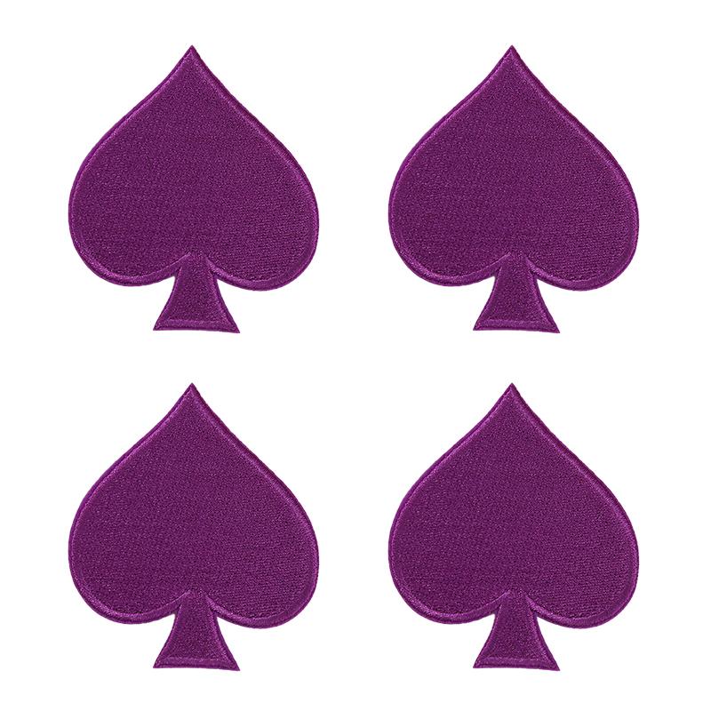 10pcs Wholesale New Poker Trend Embroidery Patch On Clothes Jackets Diy Decoration Cartoon Iron On Patches For Clothing Access