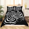 3D Zebra Digital Printing Duvet Set Bedding Set Three-Piece Set