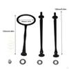 Cake Plate Stand Handle Hardware Rod Metal Dessert Holder 3 Tiers Cupcake Tray