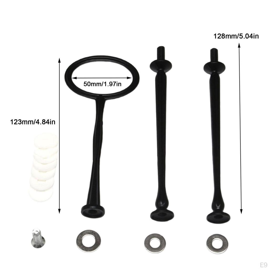 Cake Plate Stand Handle Hardware Rod Metal Dessert Holder 3 Tiers Cupcake Tray